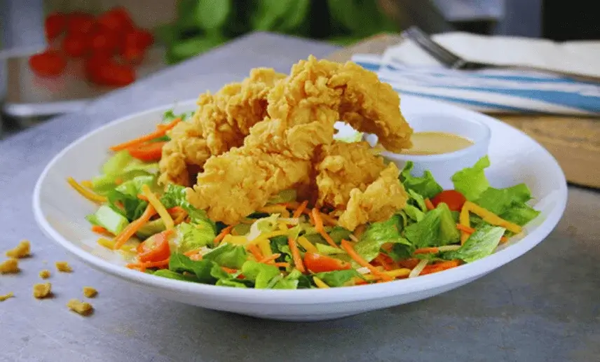 Crispy-Chicken-Tender-Salad